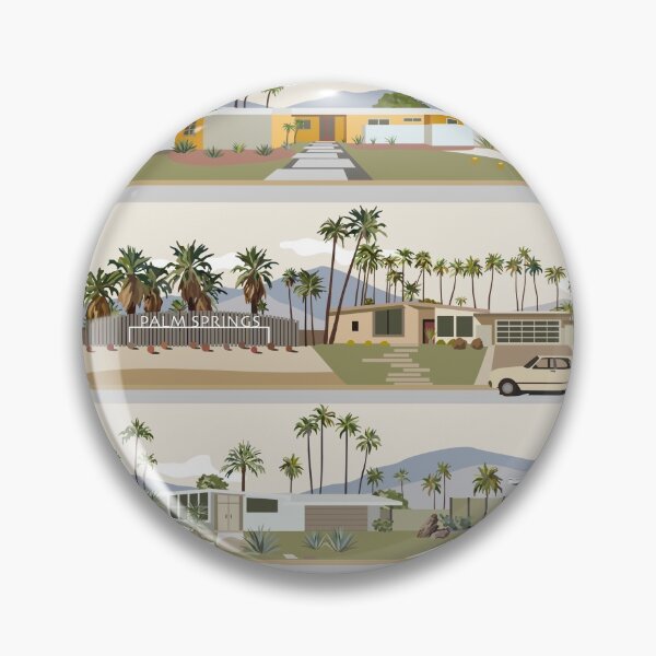Item preview, Palm Springs city view designed and sold by runcatrun.
