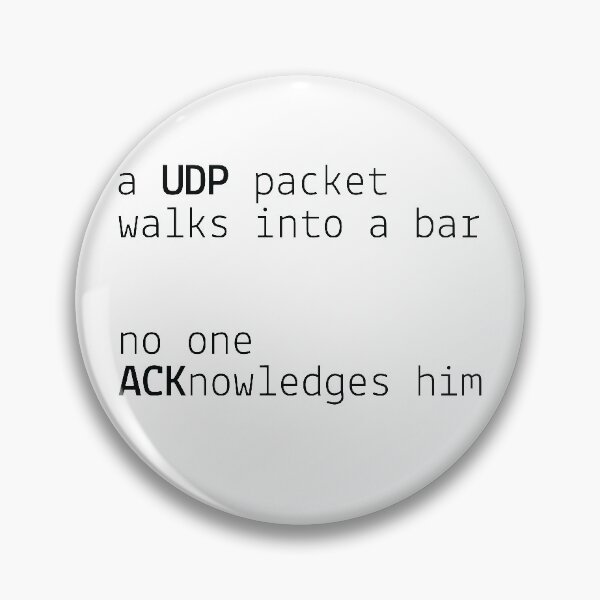 Item preview, Funny Programming Joke UDP Packet designed and sold by TheMattDesigns.