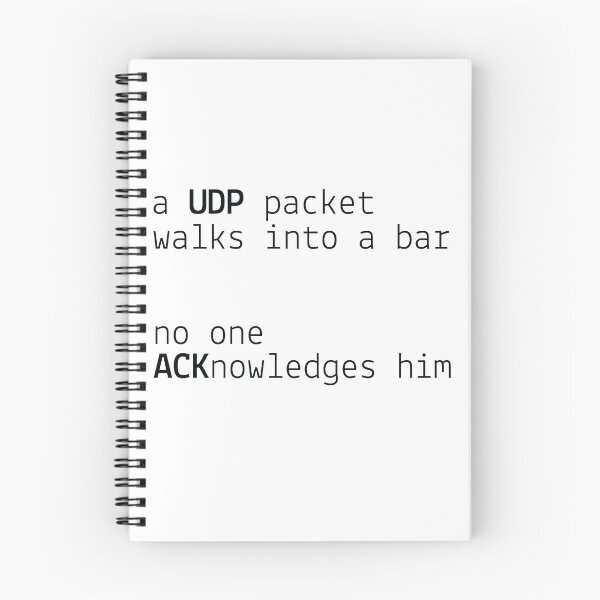 Item preview, Funny Programming Joke UDP Packet designed and sold by TheMattDesigns.