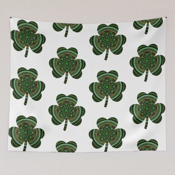 Artikelvorschau, Clover Dotted Shamrock St. Patrick's Day entworfen und verkauft von Cedarrue.