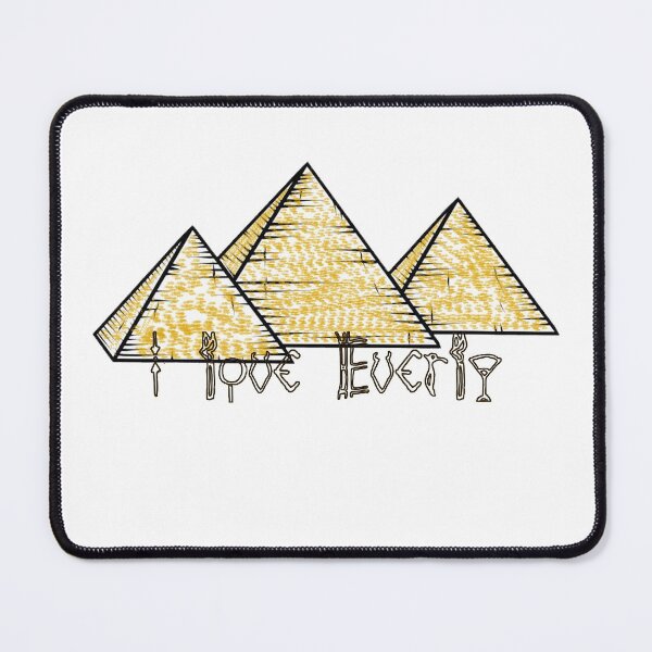 Item preview, " I Love Everly " In Hieroglyphics / Egyptian Hieroglyphics And Pyramids / Valentines Day New Year Birthday And Christmas Gift For Your Lover designed and sold by Man Of Pixels.