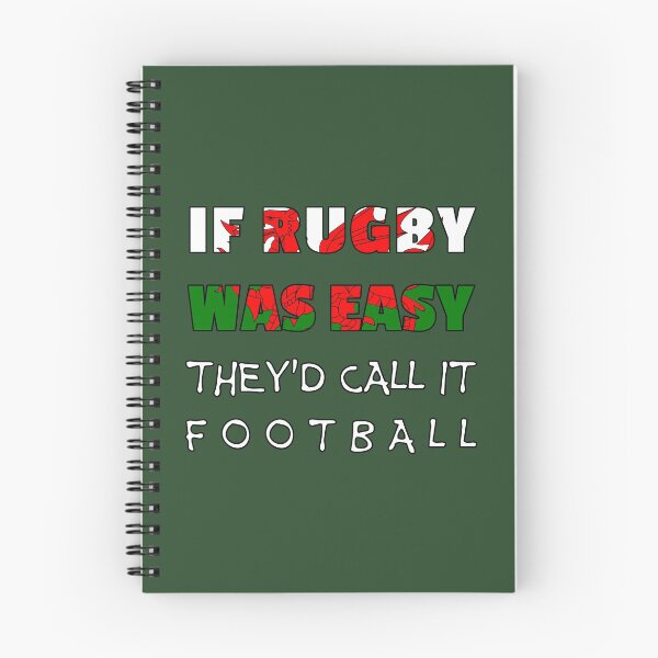 Item preview, If rugby was easy they'd call it football (Wales, Welsh) designed and sold by SolidEarthArt.