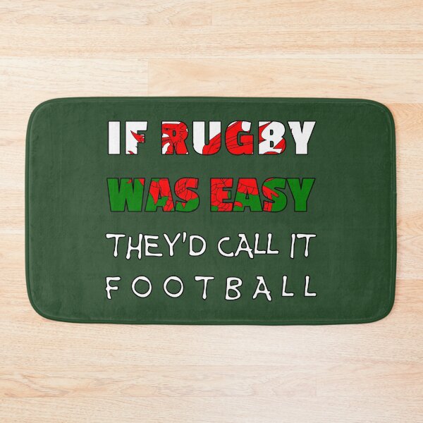 Item preview, If rugby was easy they'd call it football (Wales, Welsh) designed and sold by SolidEarthArt.