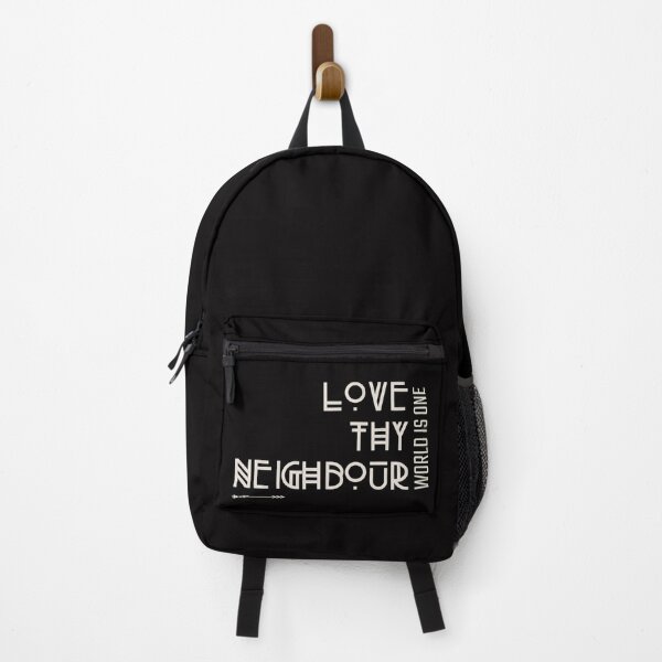 Item preview, love thy neighbour quote for dark backgrounds designed and sold by CoolSquidDesign.