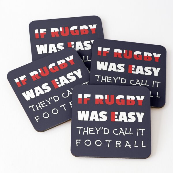 Item preview, If rugby was easy they'd call it football (England, English) designed and sold by SolidEarthArt.