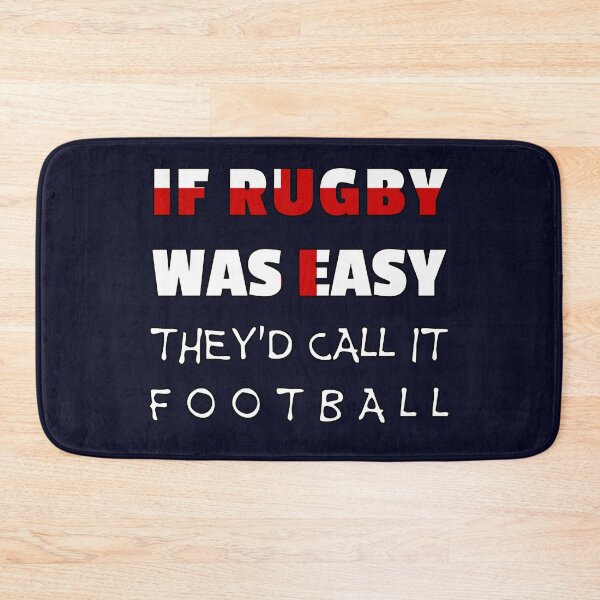 Item preview, If rugby was easy they'd call it football (England, English) designed and sold by SolidEarthArt.