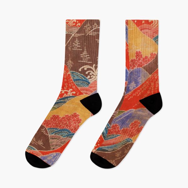 Item preview, Multiple japanese colors mountains designed and sold by Byfab.
