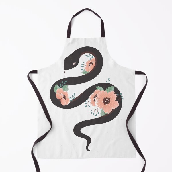 Item preview, gothic floral snake tattoo with roses designed and sold by bisly.