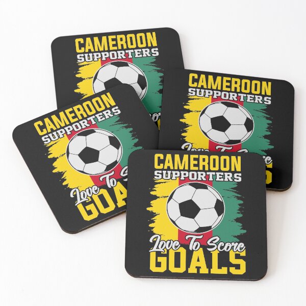 Item preview, Cameroonian soccer supporter Love to Soccer Goals African Cameroon Flag T-Shirt designed and sold by atshirtdesigner.