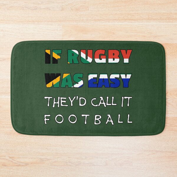 Item preview, If rugby was easy they'd call it football (South Africa, South African) designed and sold by SolidEarthArt.