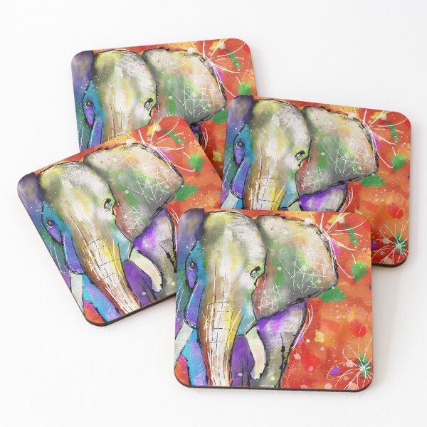 Item preview, Bright fun elephant designed and sold by CharlieCreates.
