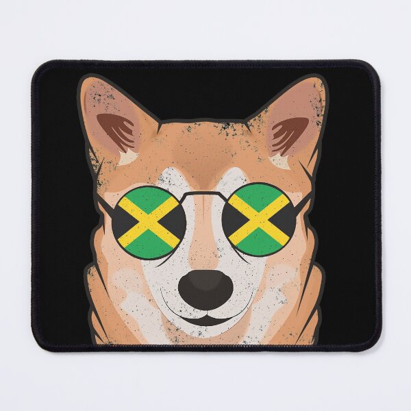 Item preview, Copy of Vintage Patriotic Shiba Inu Jamaican Flag designed and sold by feether-store.