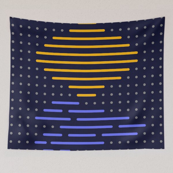 Item preview, Abstract Sunset Art - Dot and Line Sunset Art - Modern Abstract Geometric Art designed and sold by jacnotjac.
