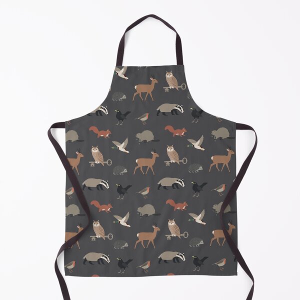 Item preview, Forest animals seamless pattern on grey background designed and sold by Darina Gulbina.