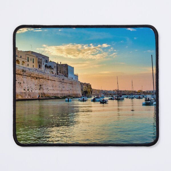 Item preview, Sunrise over the Bastione dei Pelasgi and the Otranto Harbour designed and sold by troianifabrizio.