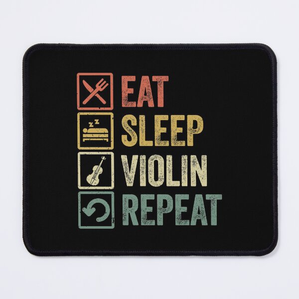 Item preview, Funny eat sleep violin repeat retro vintage gift designed and sold by HN-ART.
