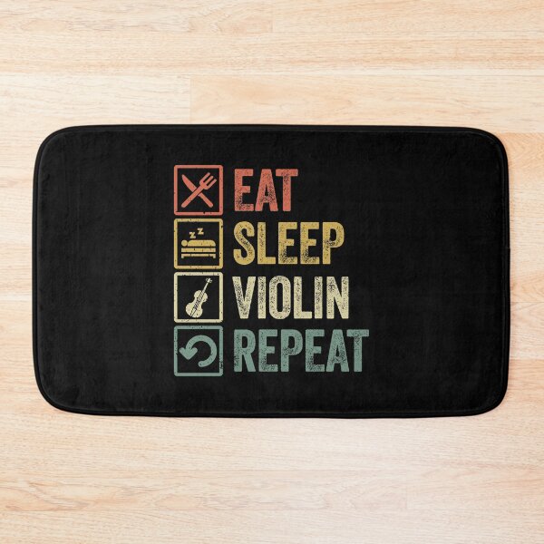 Item preview, Funny eat sleep violin repeat retro vintage gift designed and sold by HN-ART.