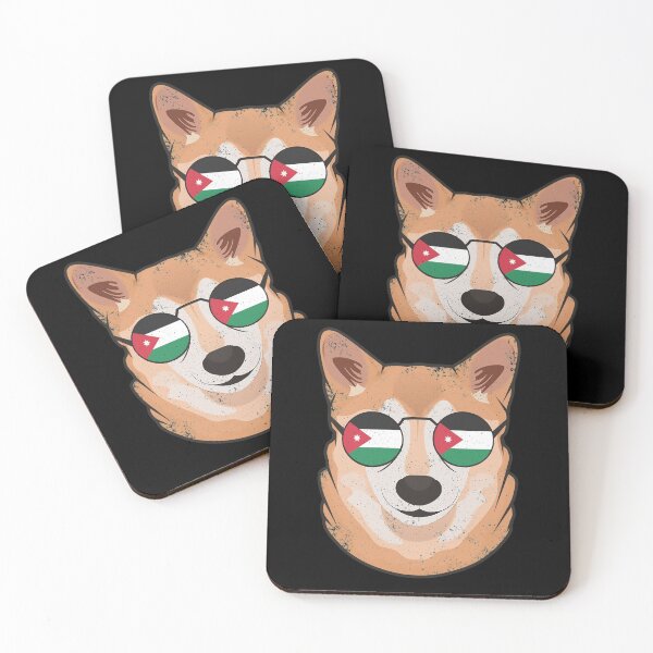 Item preview, Vintage Patriotic Shiba Inu Jordanian Flag designed and sold by feether-store.