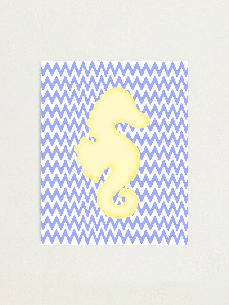 Alternate view of Yellow & Blue Seahorse Photographic Print