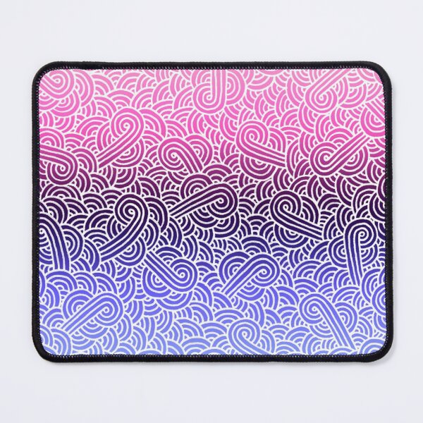 Item preview, Ombré omnisexual colours and white swirls doodles designed and sold by savousepate.