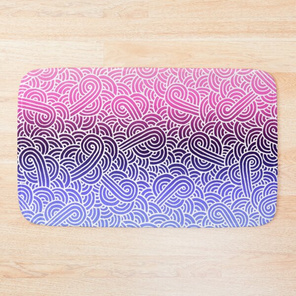 Item preview, Ombré omnisexual colours and white swirls doodles designed and sold by savousepate.