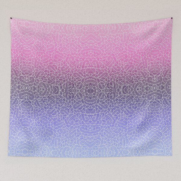Item preview, Ombré omnisexual colours and white swirls doodles designed and sold by savousepate.