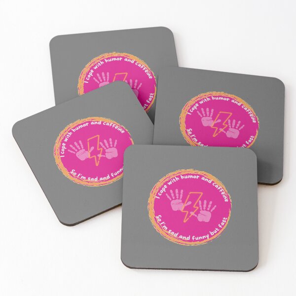 Item preview, Pink I cope with humor and caffeine  designed and sold by system51.