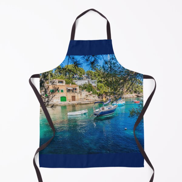 Item preview, Cala Figuera framed by trees, Mallorca, Spain designed and sold by Lyl Dil Creations.