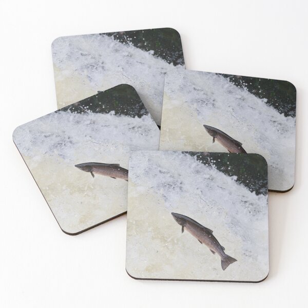 Item preview, Large wild atlantic salmon leaping designed and sold by chanonry.