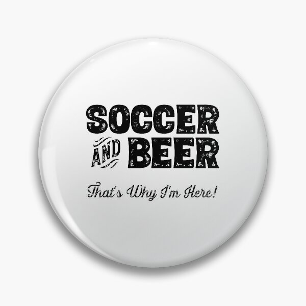 Artikelvorschau, Fußball und Bier deshalb bin ich hier! Sportfanprodukt entworfen und verkauft von theodoros20.
