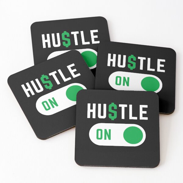 Item preview, HU$TLE ON green dollar sign designed and sold by KingsManKind.