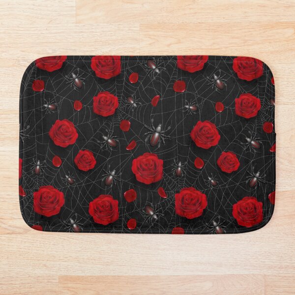 Item preview, Spiders and red roses in the web.  designed and sold by Dobermashka.