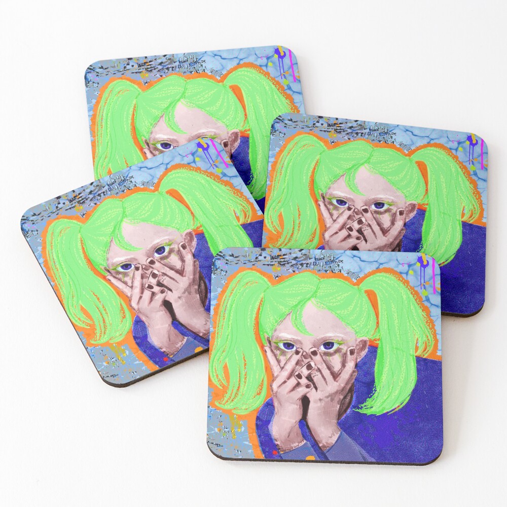 Item preview, Coasters (Set of 4) designed and sold by CLOUDYCOSMOSS.