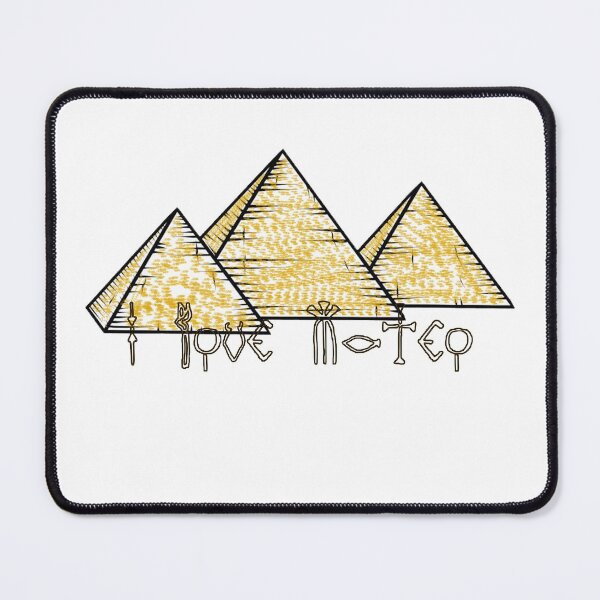 Item preview, " I Love Mateo " In Hieroglyphics / Egyptian Hieroglyphics And Pyramids / Valentines Day New Year Birthday And Christmas Gift For Your Lover designed and sold by Man Of Pixels.