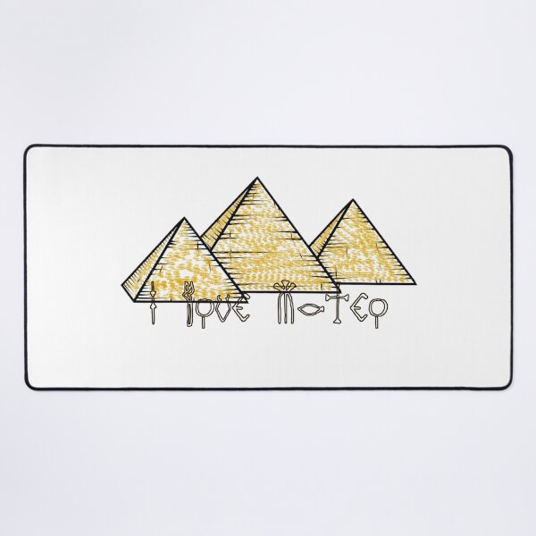 Item preview, " I Love Mateo " In Hieroglyphics / Egyptian Hieroglyphics And Pyramids / Valentines Day New Year Birthday And Christmas Gift For Your Lover designed and sold by Man Of Pixels.