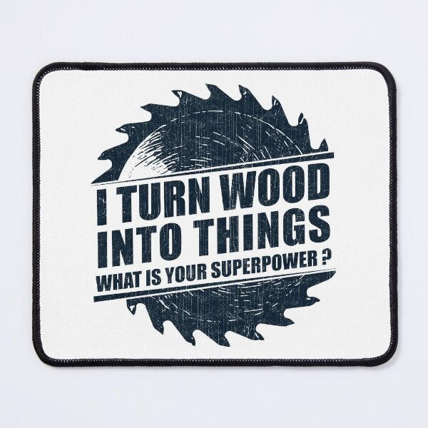 Item preview, Mens I Turn Wood into Things Superpower Woodworking graphic designed and sold by theodoros20.