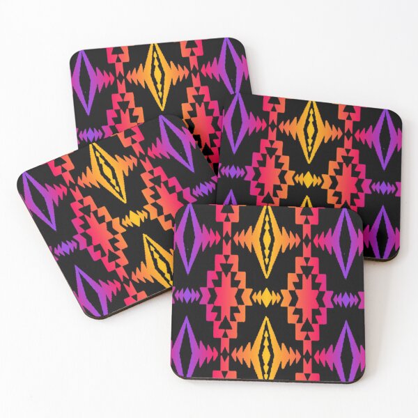Item preview, Purple / Pink / Yellow Gradient Native Print designed and sold by JMWCD.