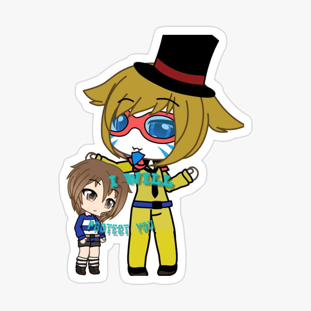 Gregory (FNAF Security Breach) Sticker by finksart