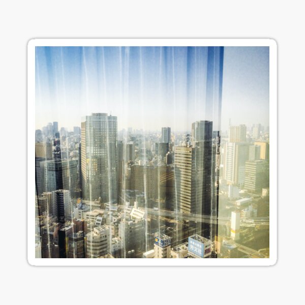 Morning Tokyo Skyline Sticker