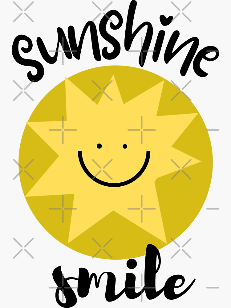 Vinyl Sticker: Sunshine Smile Vinyl Sticker: Sunshine Smile