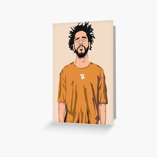 "J Cole Fan Art " Greeting Card by mikmed | Redbubble