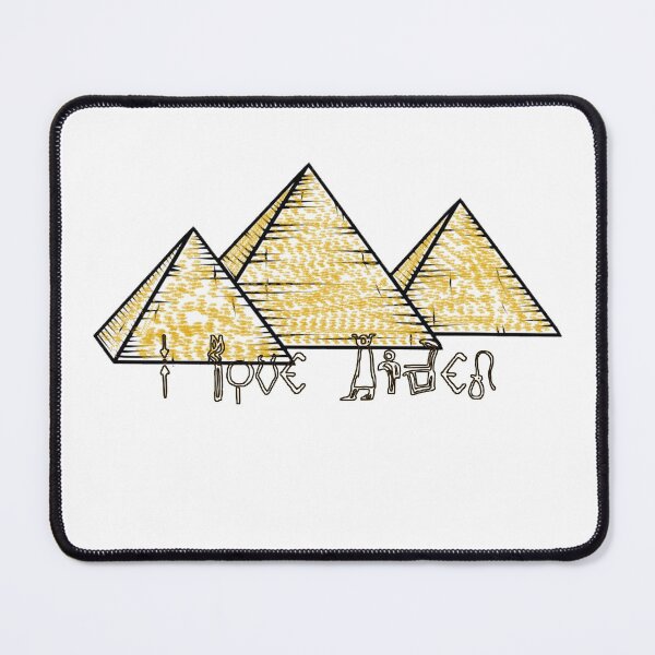 Item preview, " I Love Aiden " In Hieroglyphics / Egyptian Hieroglyphics And Pyramids / Valentines Day New Year Birthday And Christmas Gift For Your Lover designed and sold by Man Of Pixels.
