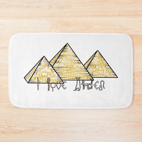 Item preview, " I Love Aiden " In Hieroglyphics / Egyptian Hieroglyphics And Pyramids / Valentines Day New Year Birthday And Christmas Gift For Your Lover designed and sold by Man Of Pixels.