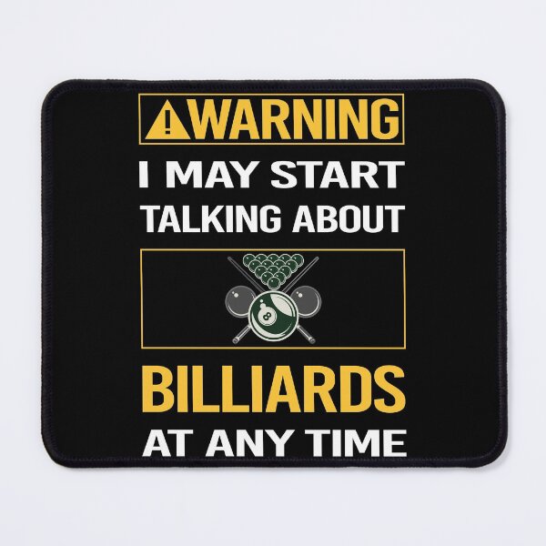 Item preview, Funny Warning Billiards designed and sold by ArydeaNoriega.