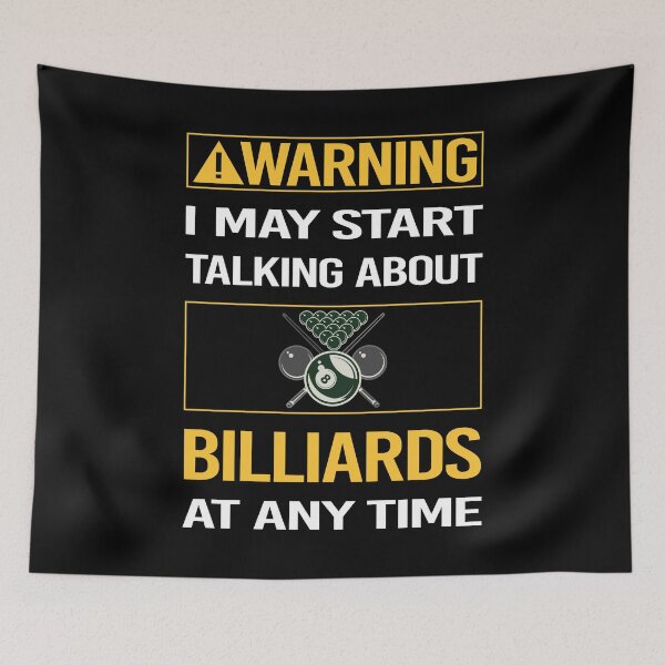Item preview, Funny Warning Billiards designed and sold by ArydeaNoriega.