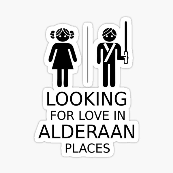 Vista previa del artículo con la obra «Buscando el amor en lugares de Alderaan», diseñado y vendido por Achilleus.