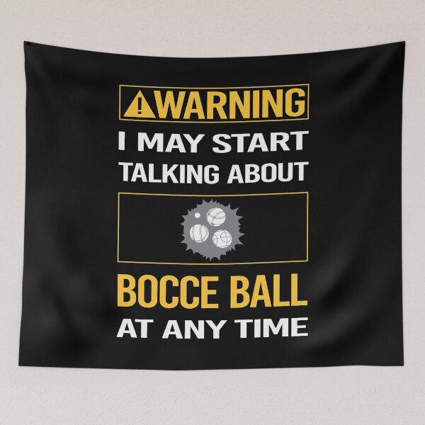 Item preview, Funny Warning Bocce Ball Bocci Boccie designed and sold by ArydeaNoriega.