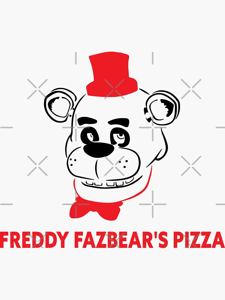 Five Nights at Freddy's Freddy Fazbear's Pizza Vinyl Stickers