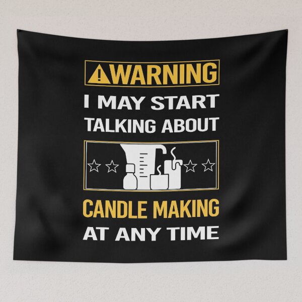 Item preview, Funny Warning Candle Making Candles designed and sold by ArydeaNoriega.