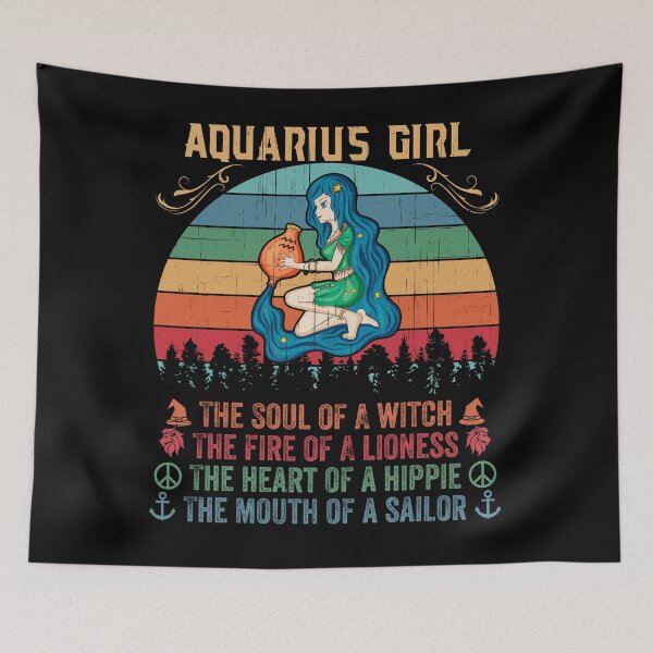 Item preview, Aquarius Girl The Soul of Witch Mouth of Sailor designed and sold by hoangtrongkhiem.